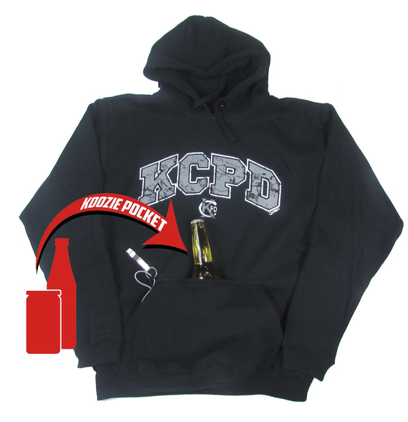 Hoodie with koozie store pocket