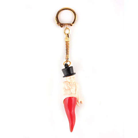 Italian Horn W/Gobbo 3" Key Chain