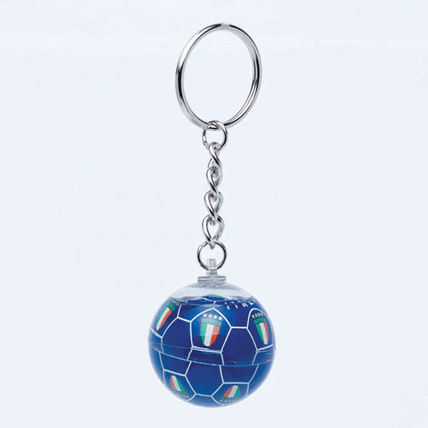 Blue Soccer Ball Key Chain